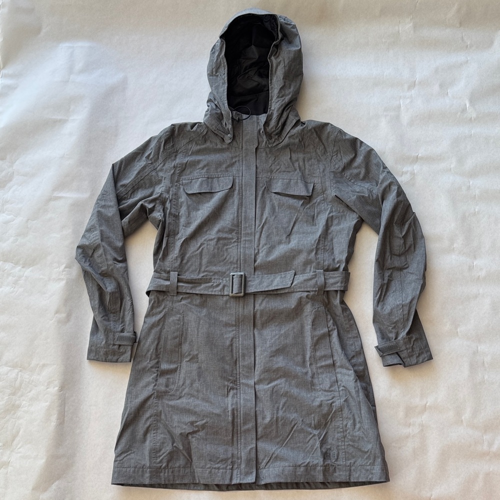 REI Women’s Gray Hooded Rain Coat